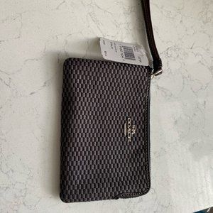Coach Corner Zip Wristlet